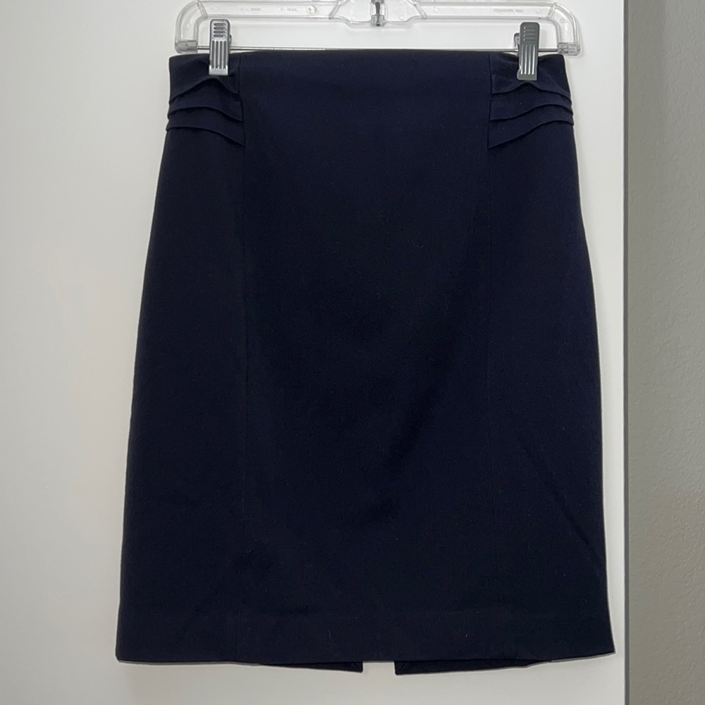 Navy Blue Express Business Pencil Skirt